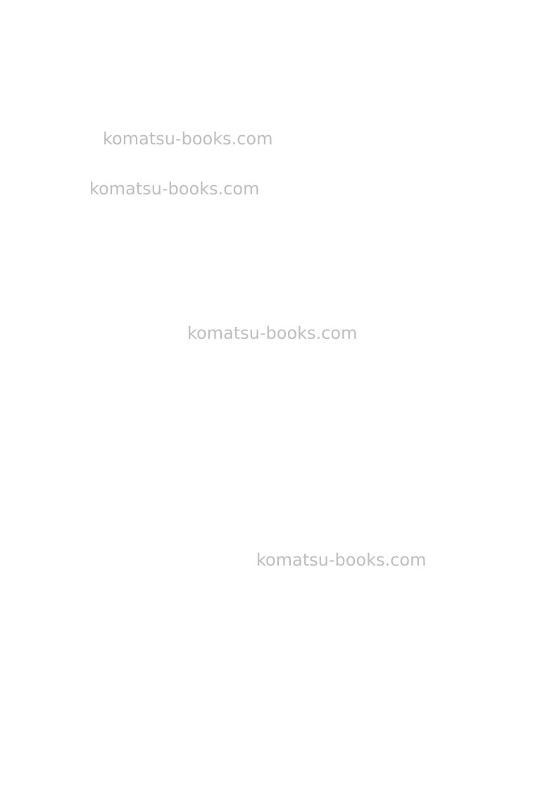 Komatsu pc09-1ita Operation manual cover Page 2 Komatsu pc09-1ita Operation manual cover Page 2