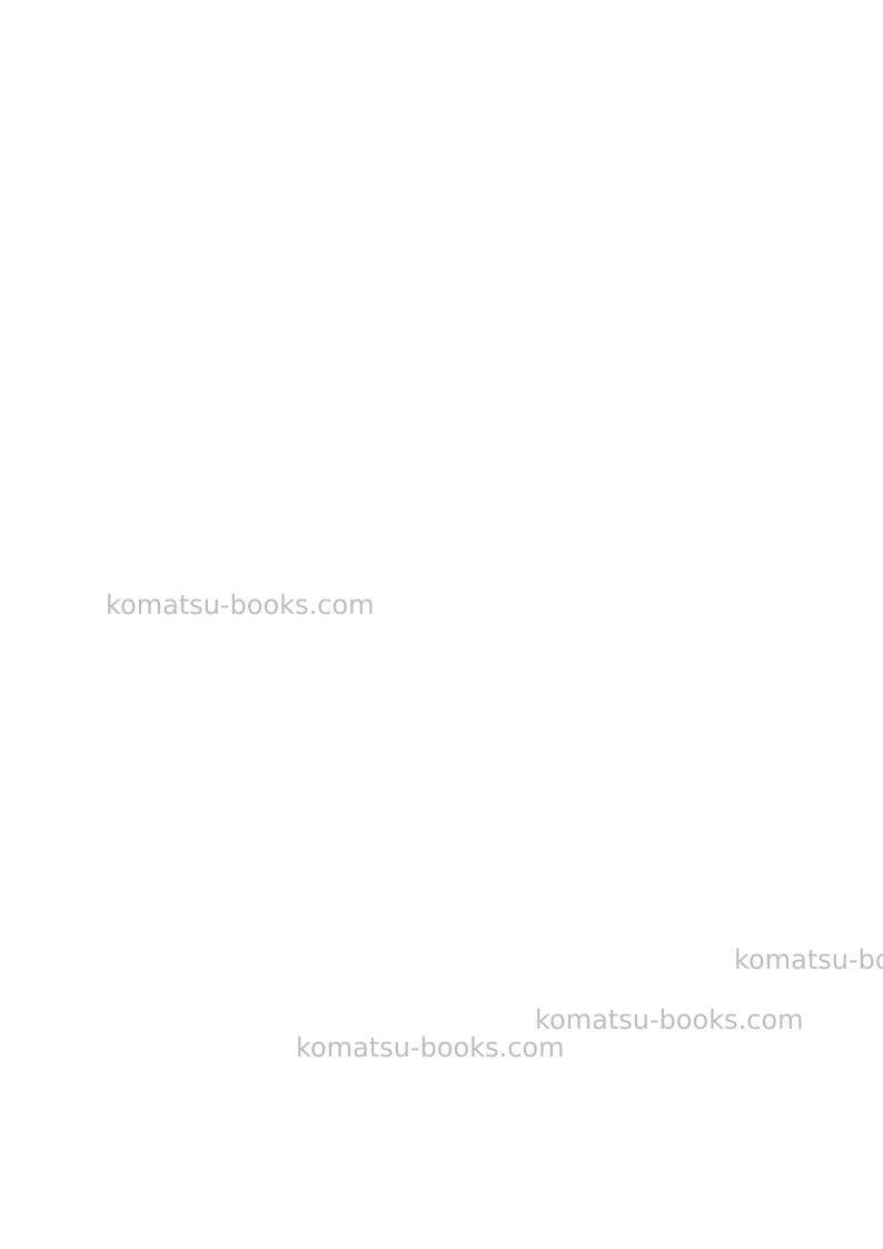 Komatsu hm300-5jpn Manuel d'utilisation couverture Page 2