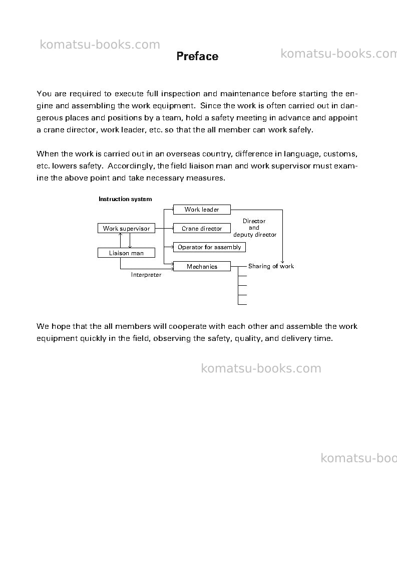 Komatsu d475a-5jpn Field assembly manual cover Page 2