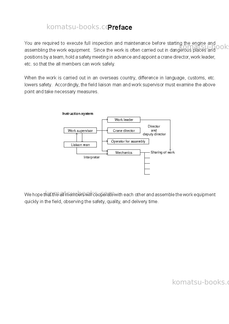 Komatsu br580jg-1jpn Field assembly manual cover Page 2 Komatsu br580jg-1jpn Field assembly manual cover Page 2