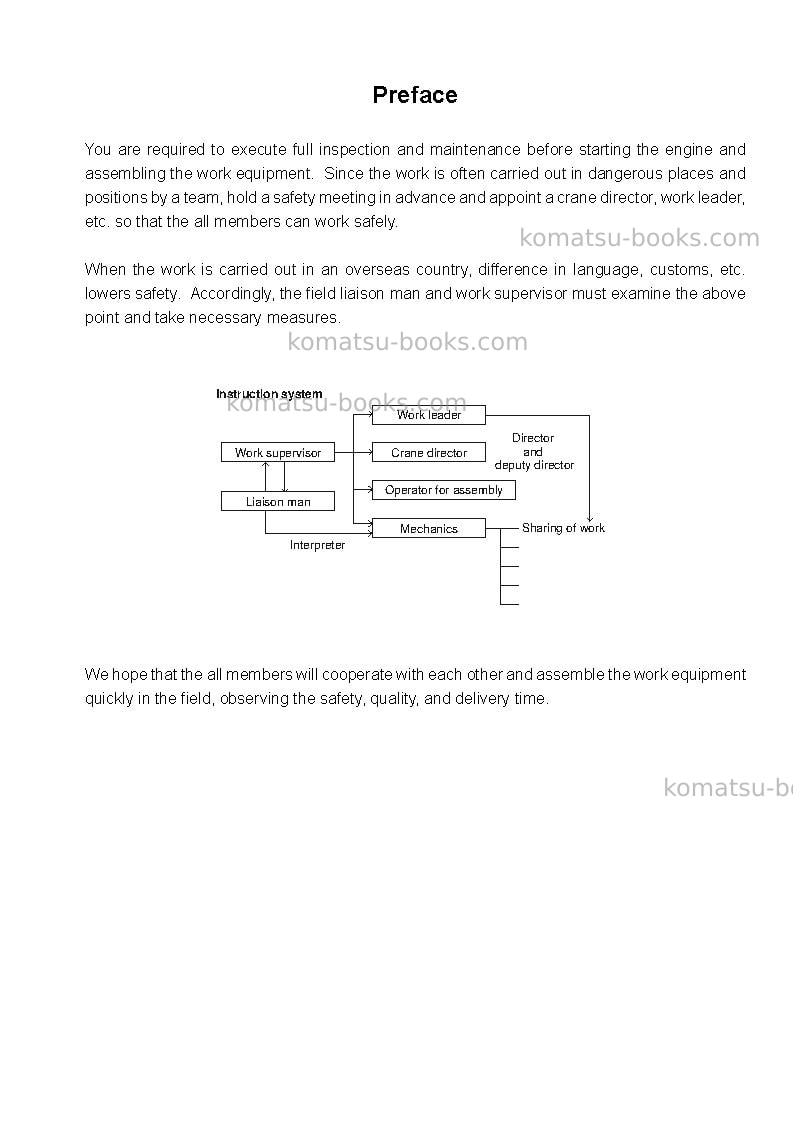 Komatsu br380jg-1jpn-e0 Field assembly manual cover Page 2 Komatsu br380jg-1jpn-e0 Field assembly manual cover Page 2