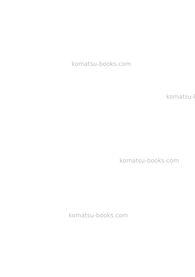 Komatsu d375a-6jpn Field assembly manual cover Page 2