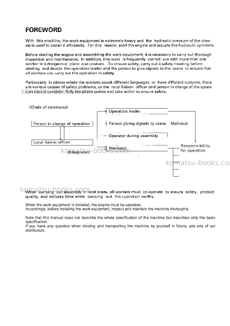 Komatsu pc850se-8jpn-r1 Field assembly manual cover Page 2 Komatsu pc850se-8jpn-r1 Field assembly manual cover Page 2