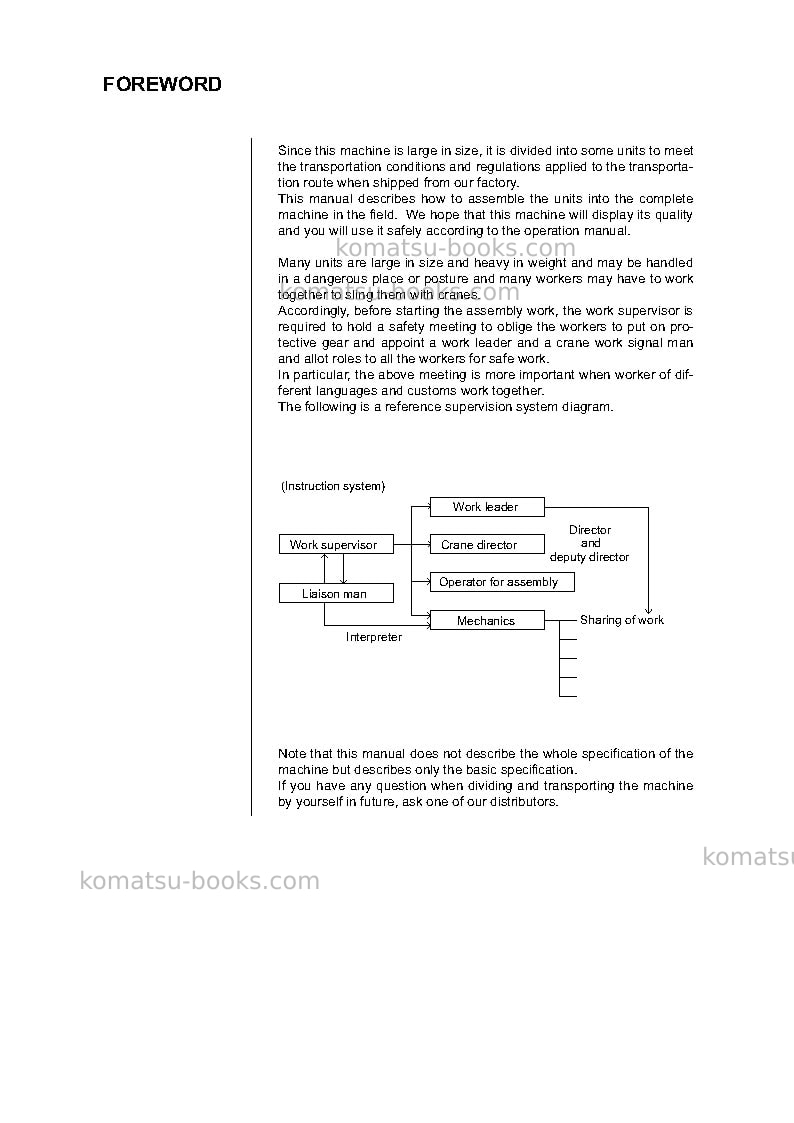 Komatsu pc490lc-10jpn Field assembly manual cover Page 2