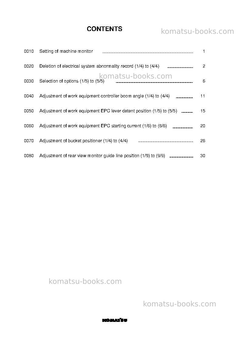 Komatsu hd465-7deu-tier3 Field assembly manual cover Page 2 Komatsu hd465-7deu-tier3 Field assembly manual cover Page 2
