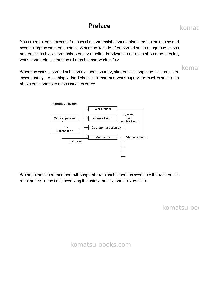 Komatsu d355c-3jpn--50c degree Field assembly manual cover Page 2