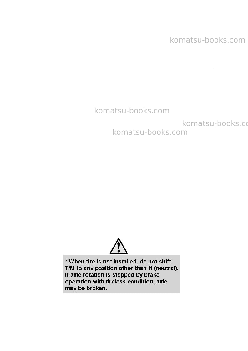 Komatsu hm400-5jpn Field assembly manual cover Page 2 Komatsu hm400-5jpn Field assembly manual cover Page 2