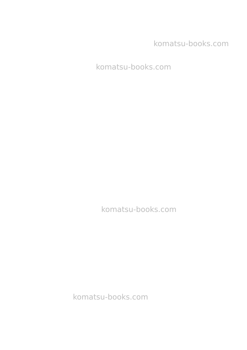 Komatsu wa480-8jpn Field assembly manual cover Page 2 Komatsu wa480-8jpn Field assembly manual cover Page 2