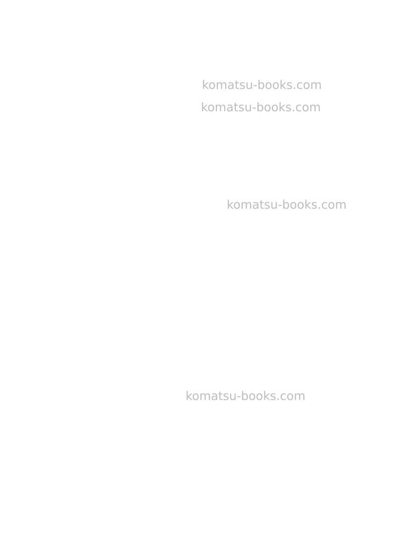 Komatsu wa475-10jpn Field assembly manual cover Page 2 Komatsu wa475-10jpn Field assembly manual cover Page 2