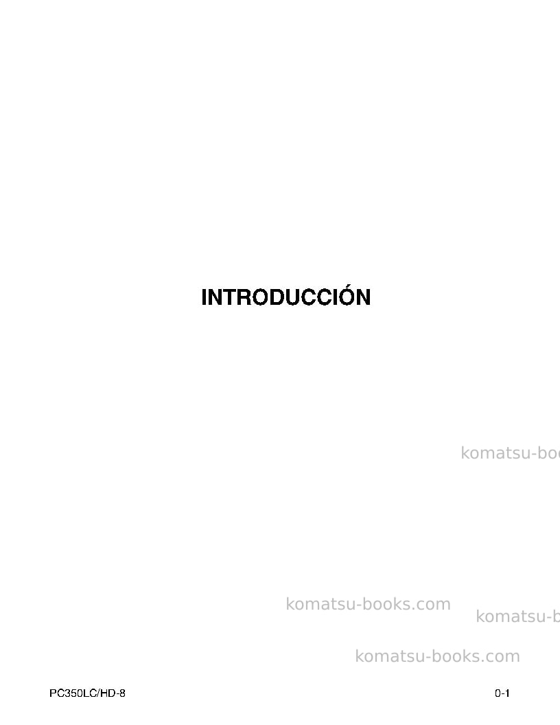Komatsu pc350hd-8usa Manual de operación cover Page 2 Komatsu pc350hd-8usa Manual de operación cover Page 2