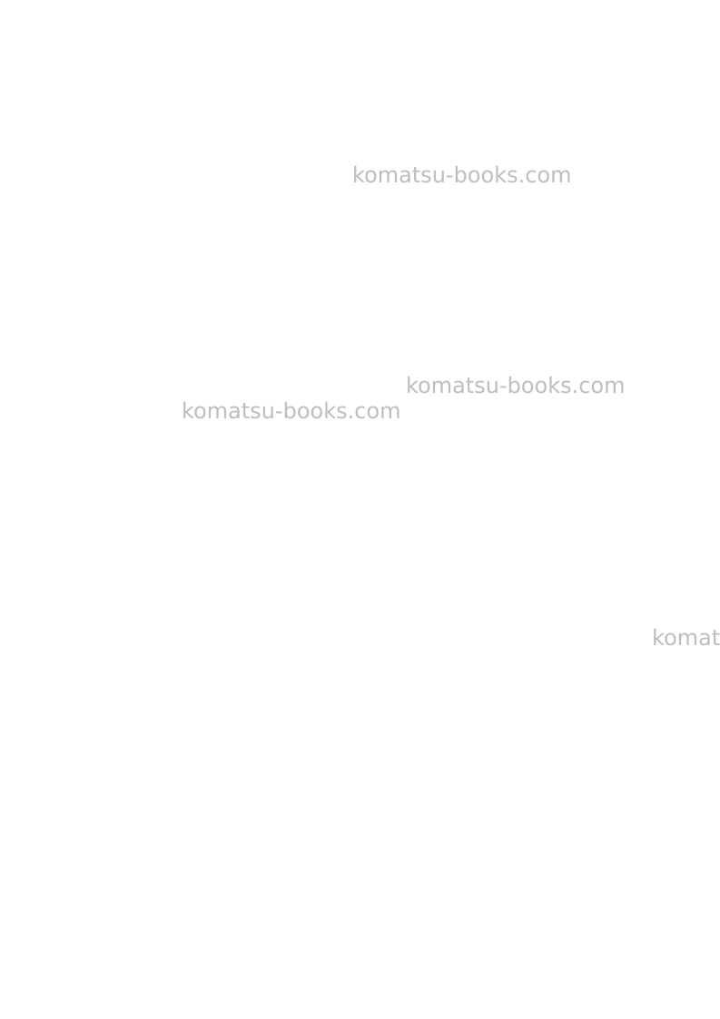 Komatsu pc3000-6deu Operation manual cover Page 2 Komatsu pc3000-6deu Operation manual cover Page 2