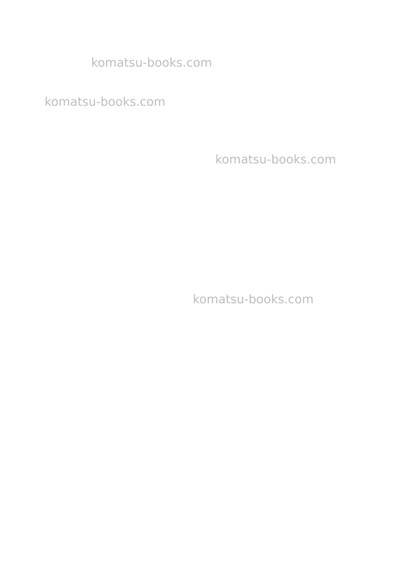 Komatsu pc3000-6deu-electric motor Operation manual cover Page 2 Komatsu pc3000-6deu-electric motor Operation manual cover Page 2