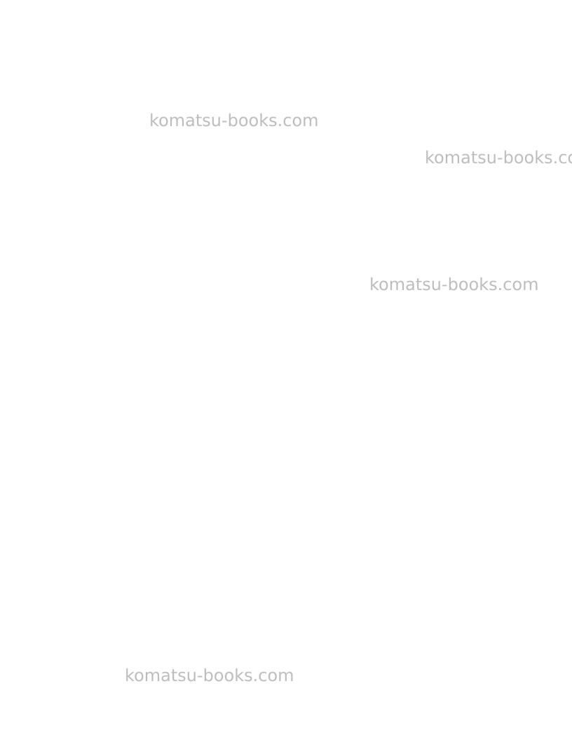 Komatsu pc3000-6deu-electric motor Operation manual cover Page 2