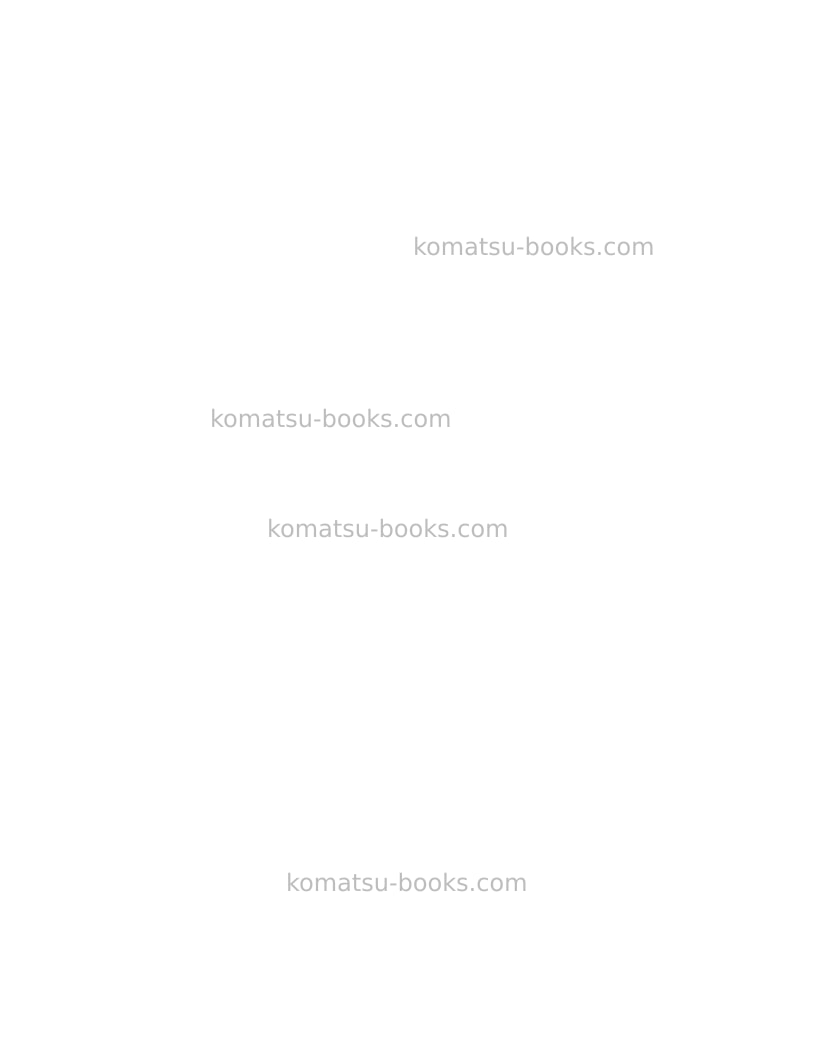 Komatsu pc8000-6deu Operation manual cover Page 2 Komatsu pc8000-6deu Operation manual cover Page 2