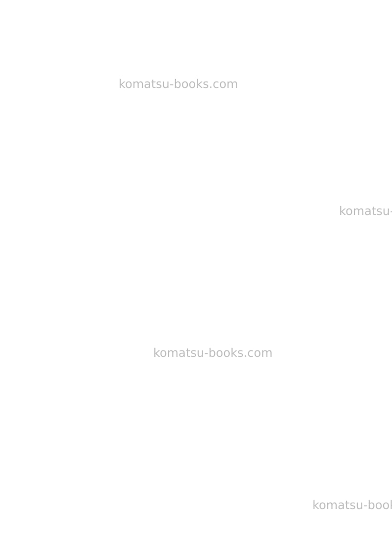 Komatsu pc5500-6deu Operation manual cover Page 2 Komatsu pc5500-6deu Operation manual cover Page 2