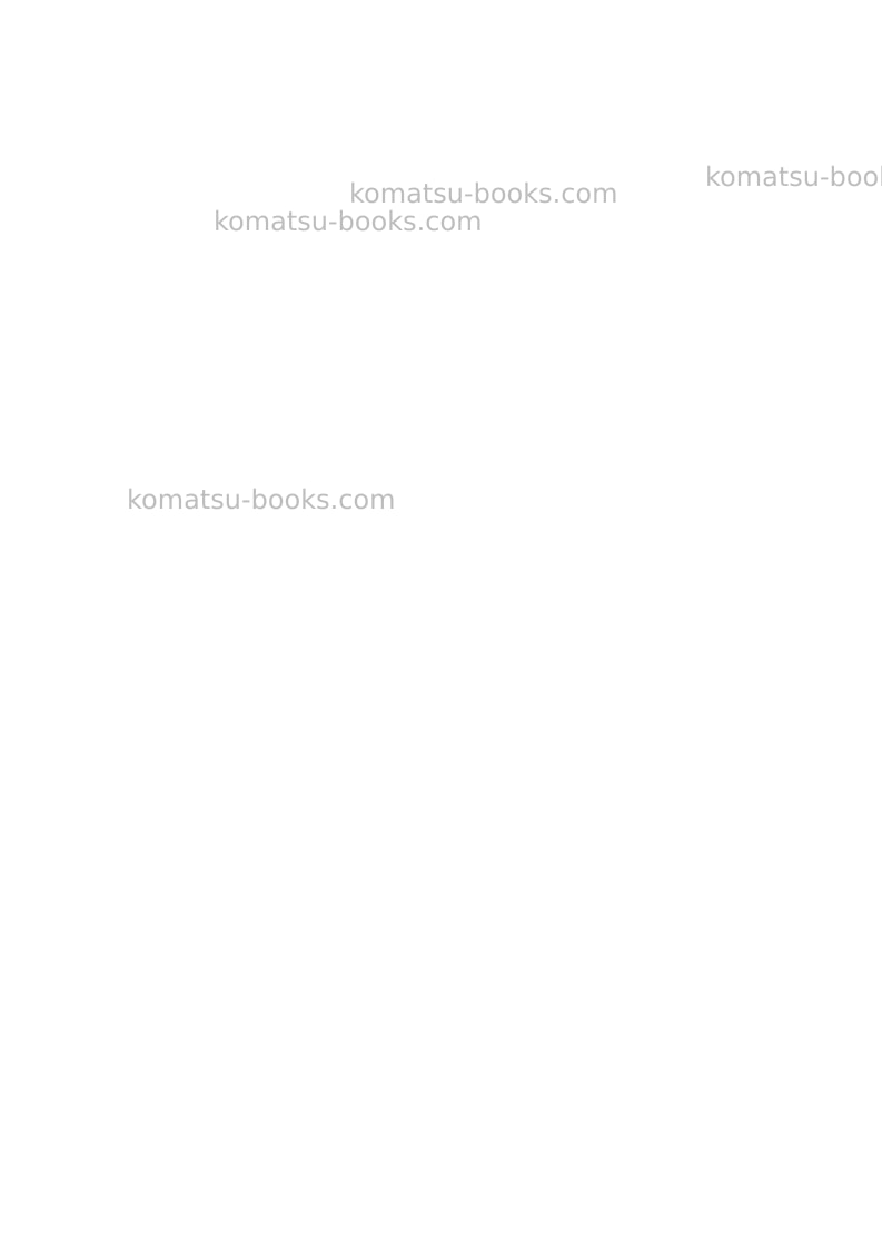 Komatsu pc5500-6deu Operation manual cover Page 2 Komatsu pc5500-6deu Operation manual cover Page 2