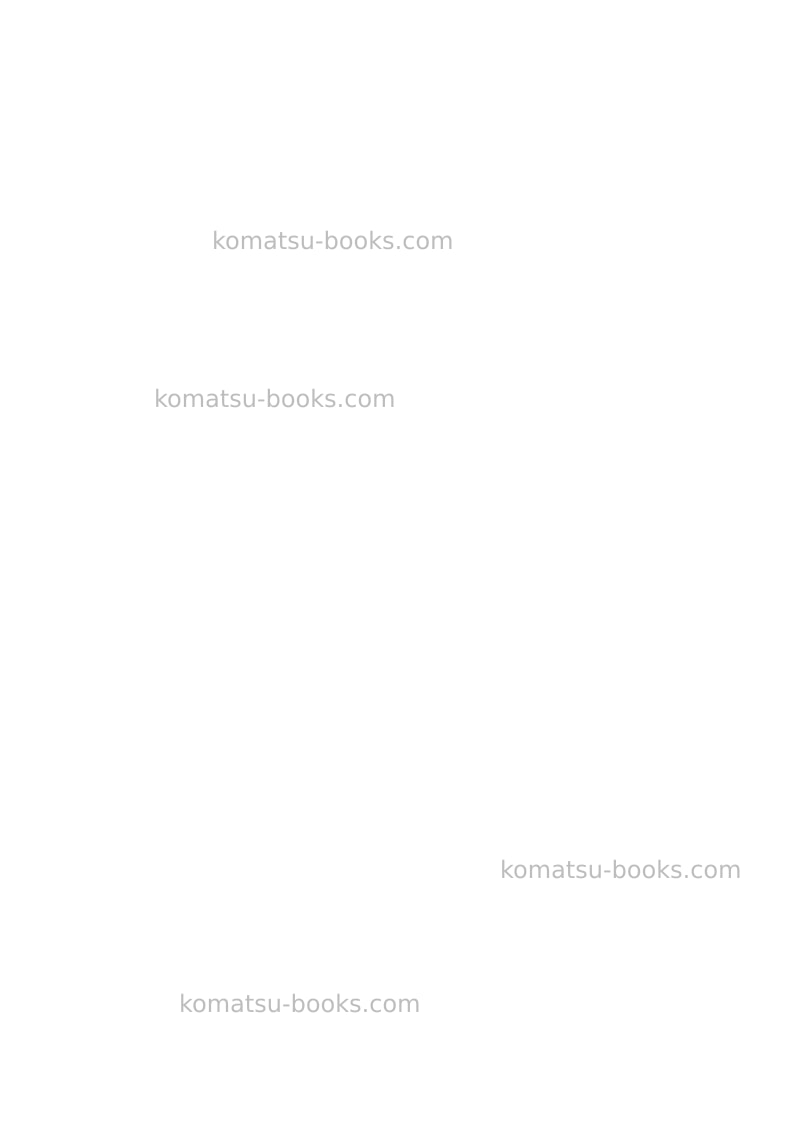 Komatsu pc5500-6deu Operation manual cover Page 2 Komatsu pc5500-6deu Operation manual cover Page 2
