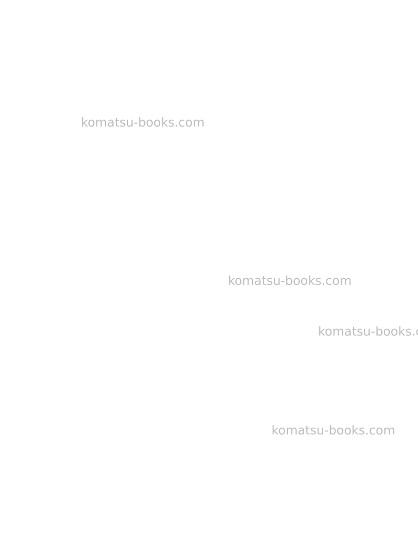 Komatsu pc5500-6deu Operation manual cover Page 2 Komatsu pc5500-6deu Operation manual cover Page 2