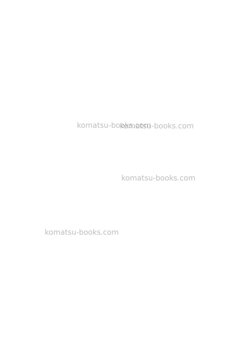 Komatsu pc8000e-6deu Repair & maintenance cover Page 2