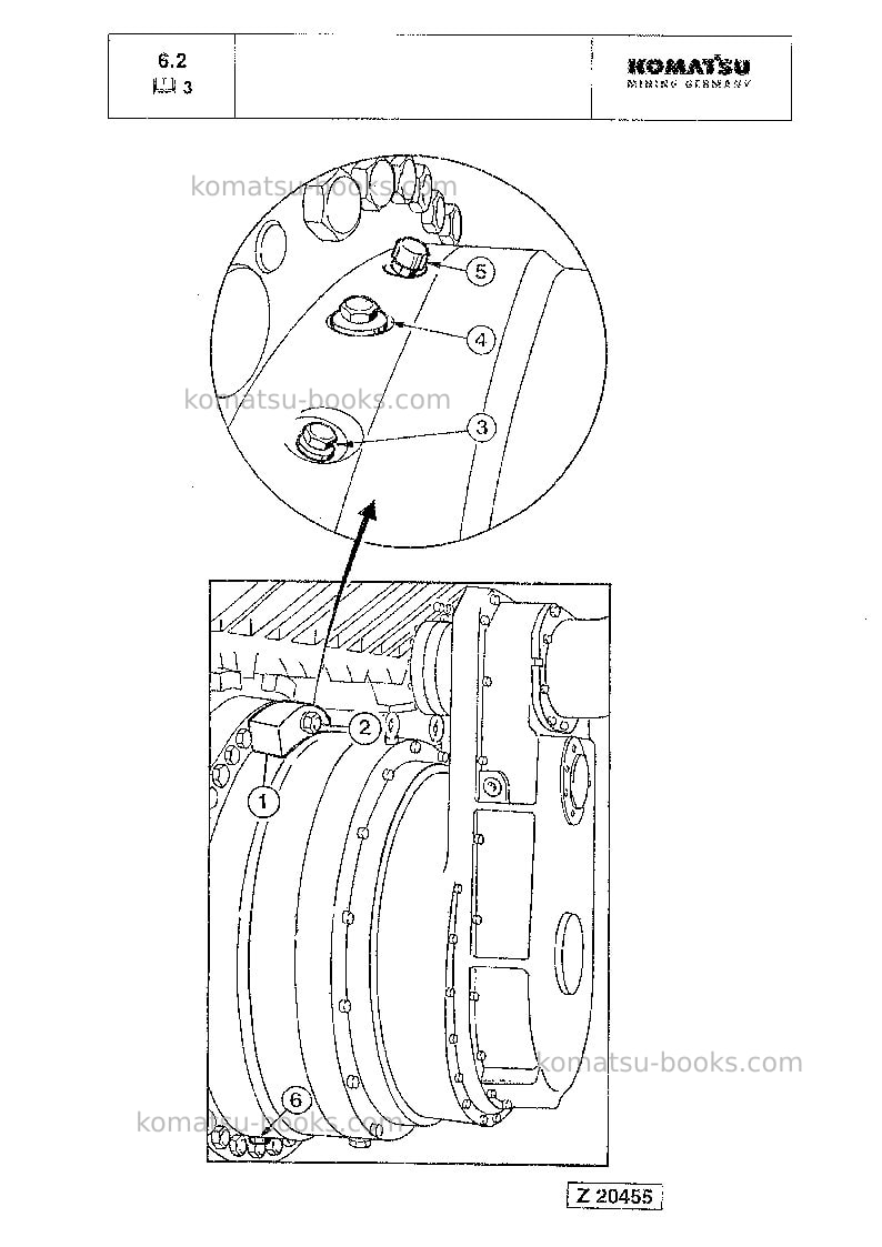Komatsu pc8000-6deu-mian drive motor Manual de operación cover Page 2