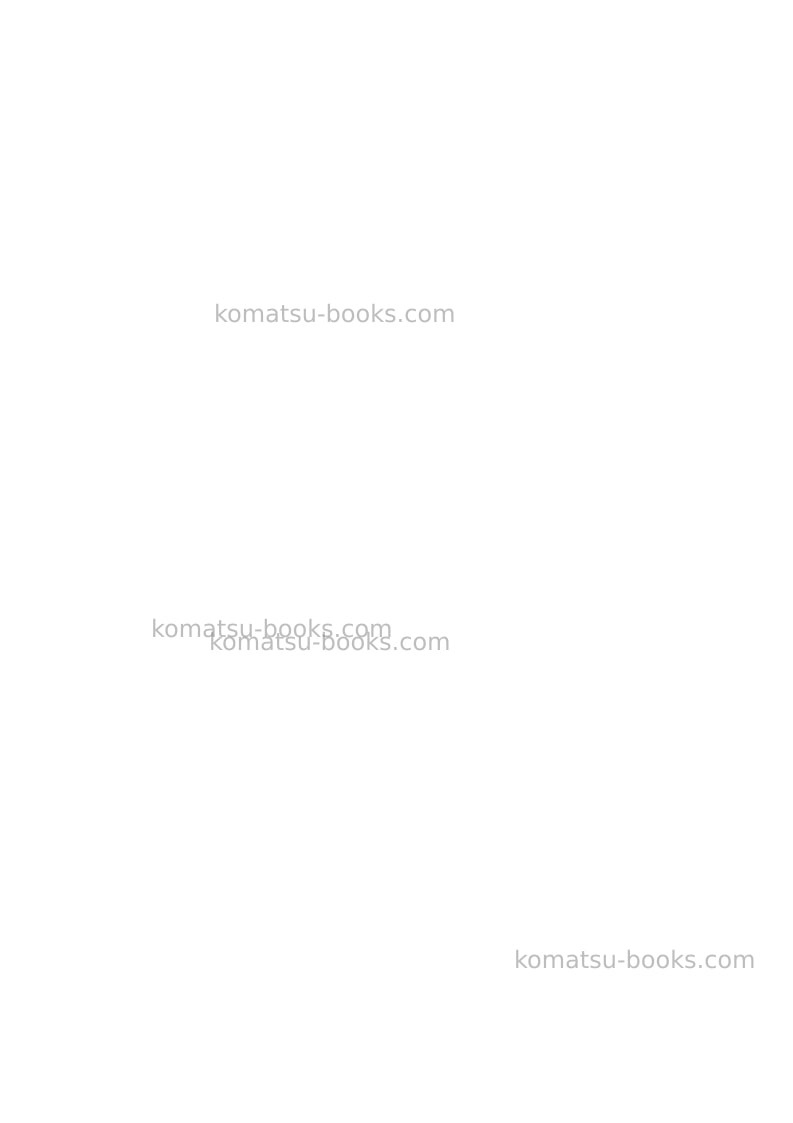 Komatsu pc8000-6deu-electric motor Manual de operación cover Page 2