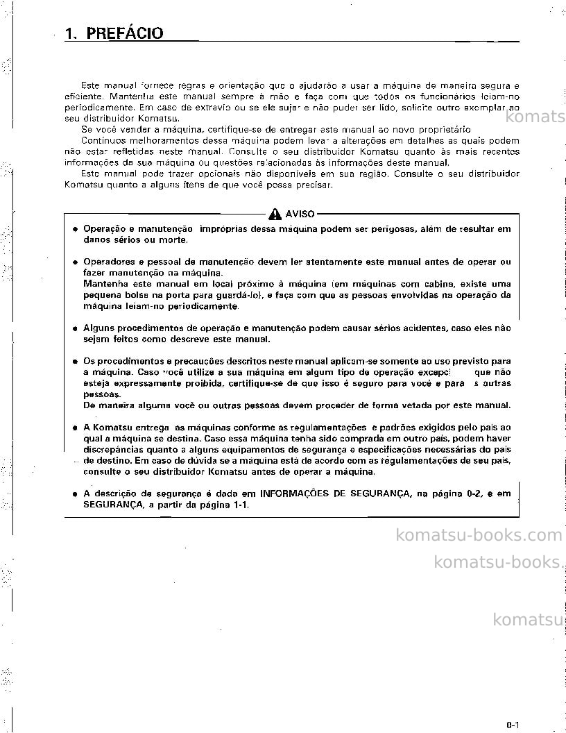 Komatsu d41a-6jpn Manual de operação capa Página 2 Komatsu d41a-6jpn Manual de operação capa Página 2