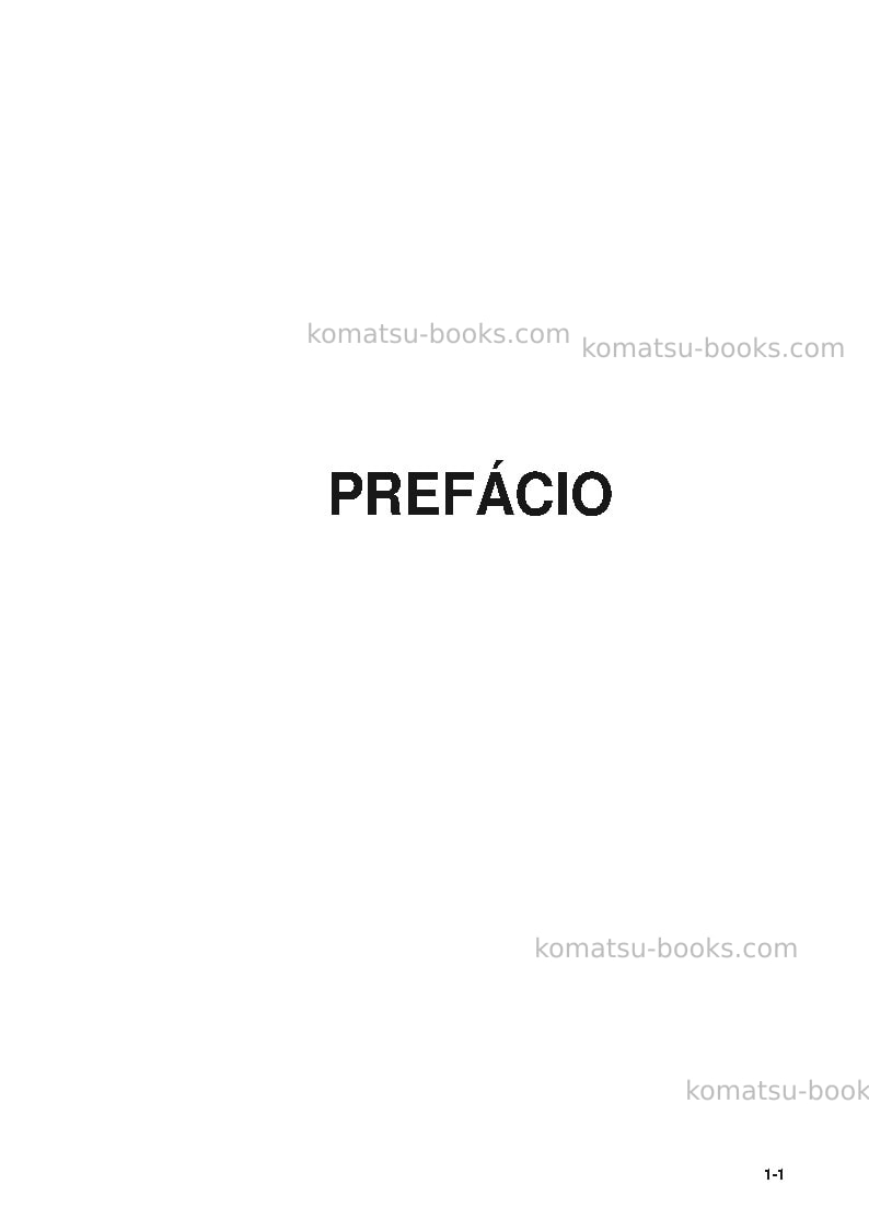 Komatsu wa200-5bra Manual de operação capa Página 2