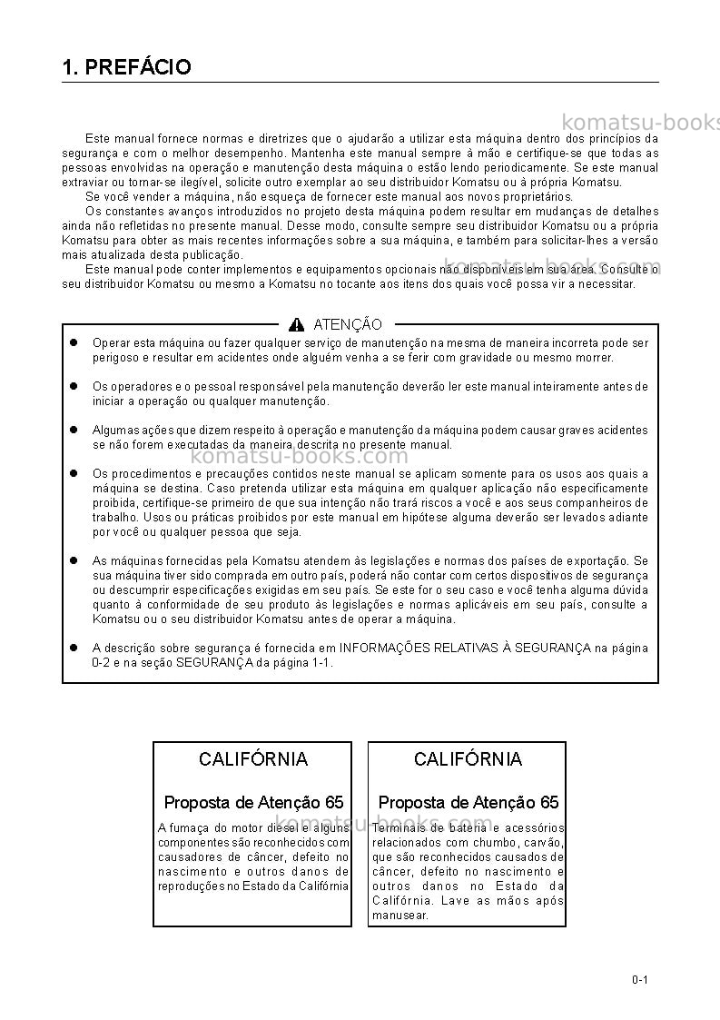 Komatsu wd500-3jpn Manual de operação capa Página 2 Komatsu wd500-3jpn Manual de operação capa Página 2