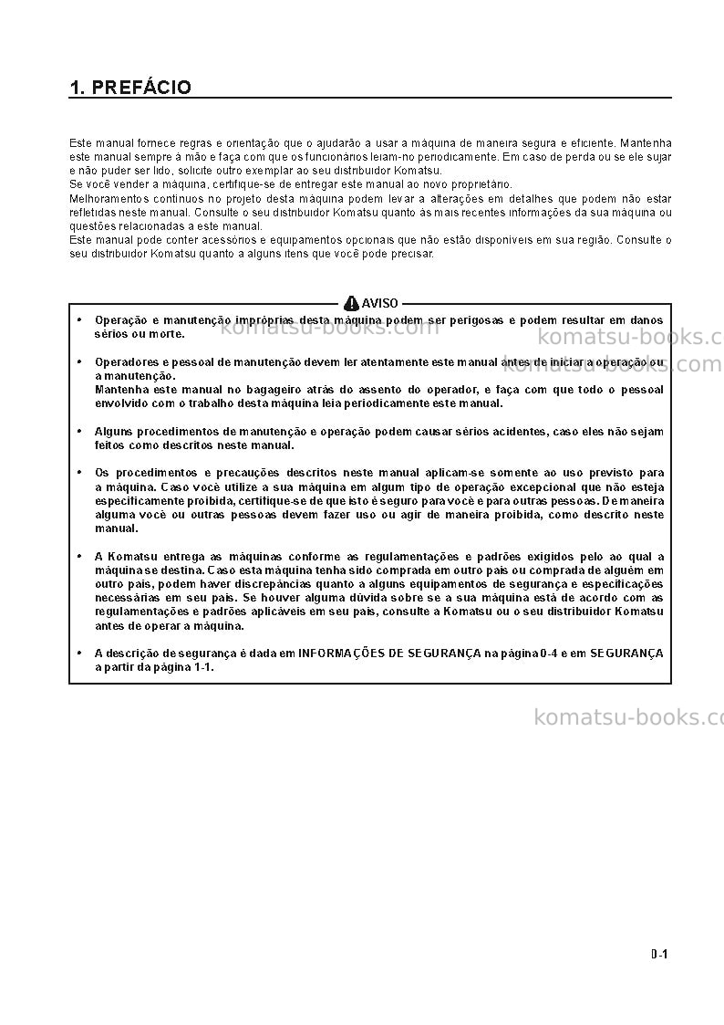 Komatsu pc120lc-6jpn Manual de operação capa Página 2