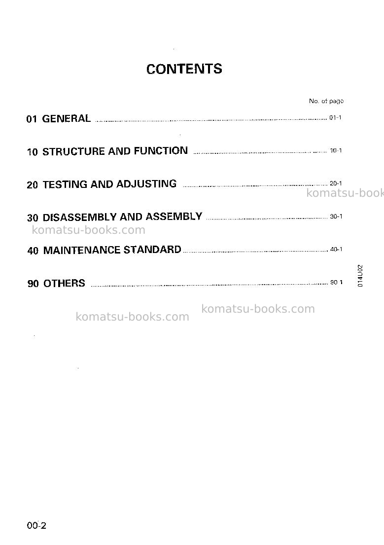 Komatsu d85ess-2idn Repair & maintenance cover Page 2 Komatsu d85ess-2idn Repair & maintenance cover Page 2