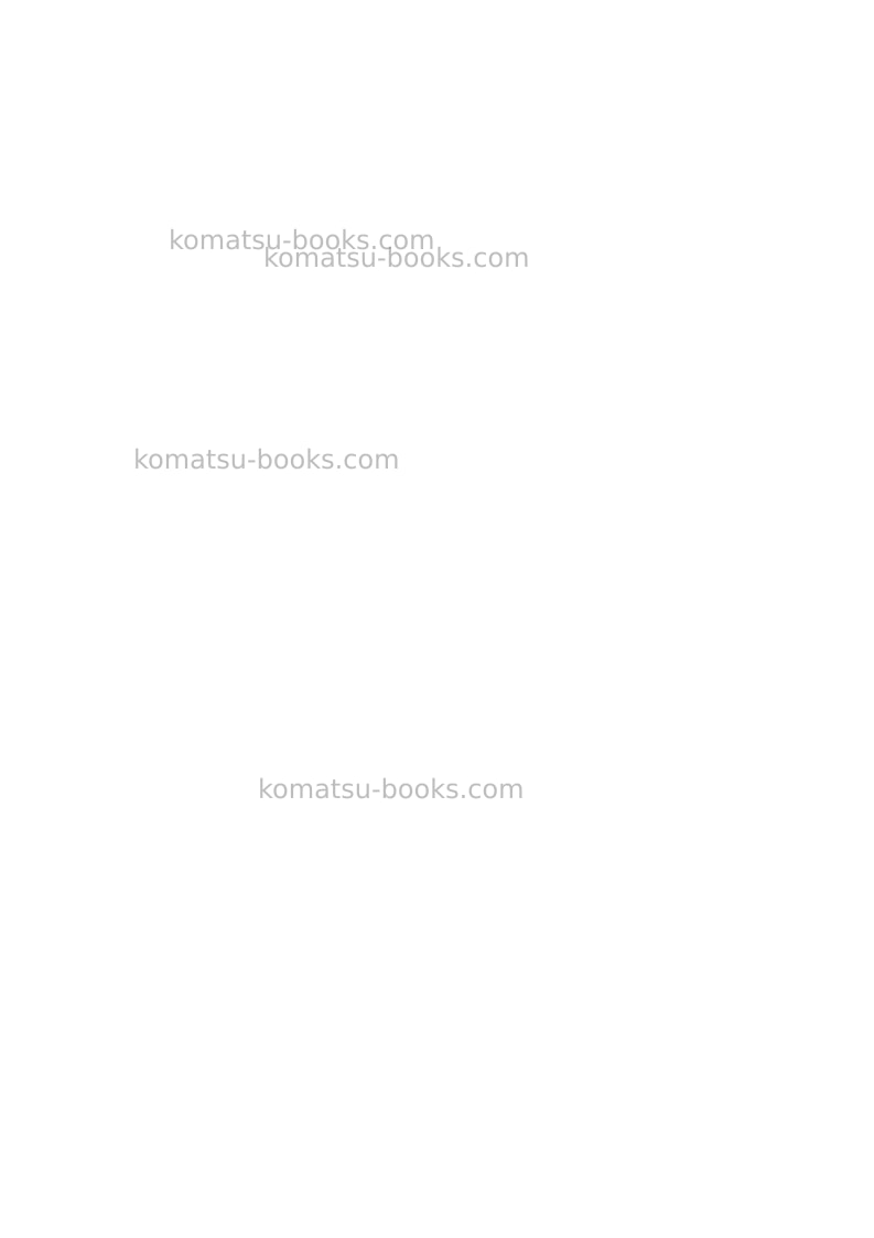 Komatsu pc4000-6deu Operation manual cover Page 2 Komatsu pc4000-6deu Operation manual cover Page 2
