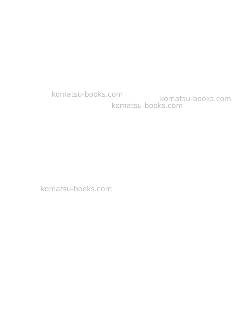 Komatsu pc4000-6deu Operation manual cover Page 2 Komatsu pc4000-6deu Operation manual cover Page 2