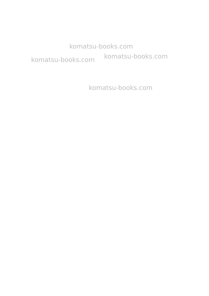 Komatsu pc4000-6deu-electric motor Operation manual cover Page 2 Komatsu pc4000-6deu-electric motor Operation manual cover Page 2