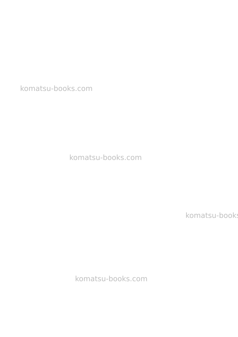 Komatsu pc5500-6deu Operation manual cover Page 2 Komatsu pc5500-6deu Operation manual cover Page 2