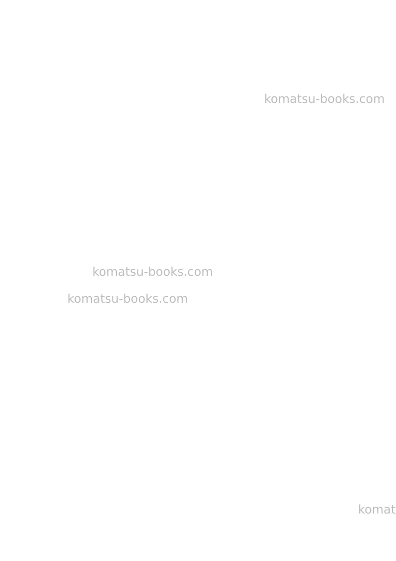 Komatsu pc5500-6deu Operation manual cover Page 2 Komatsu pc5500-6deu Operation manual cover Page 2