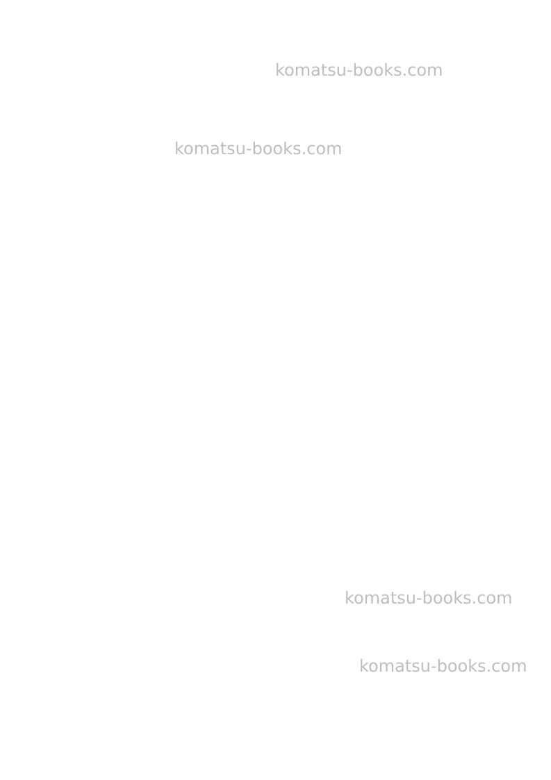 Komatsu pc5500-6deu Operation manual cover Page 2 Komatsu pc5500-6deu Operation manual cover Page 2