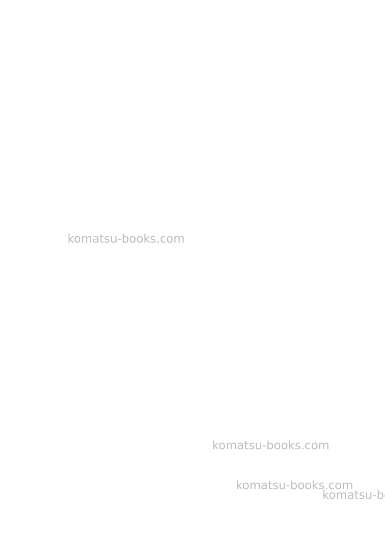 Komatsu pc5500-6deu Operation manual cover Page 2
