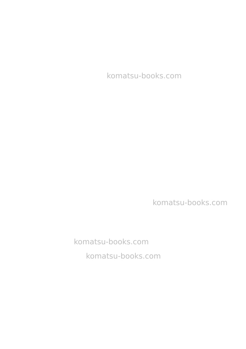 Komatsu pc8000-6deu Operation manual cover Page 2 Komatsu pc8000-6deu Operation manual cover Page 2