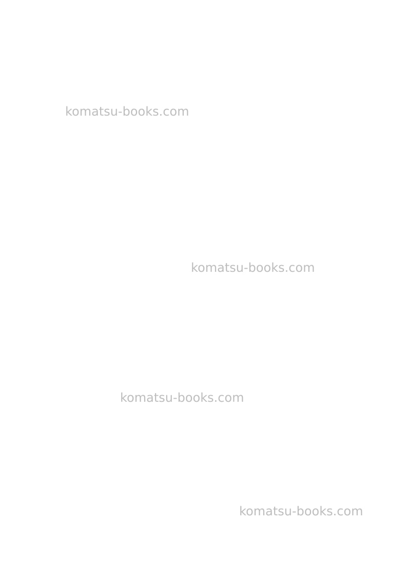 Komatsu pc8000-6deu-electric motor Operation manual cover Page 2 Komatsu pc8000-6deu-electric motor Operation manual cover Page 2