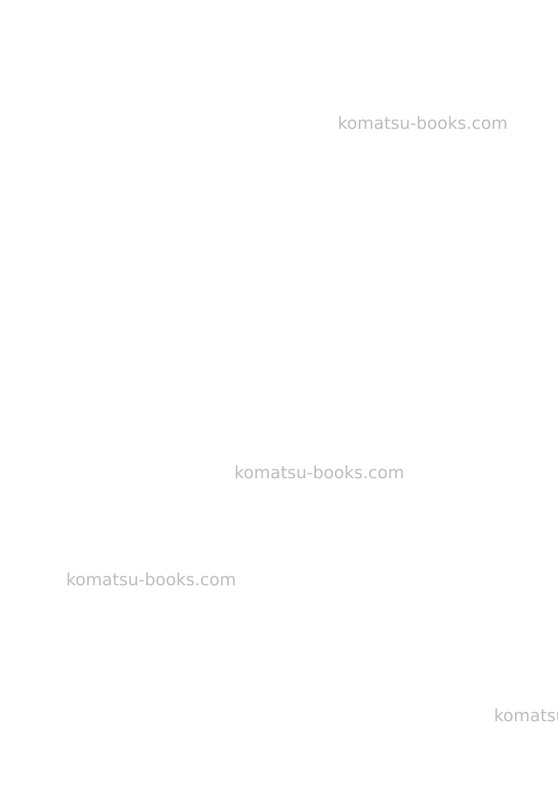 Komatsu pc8000-6deu Operation manual cover Page 2 Komatsu pc8000-6deu Operation manual cover Page 2