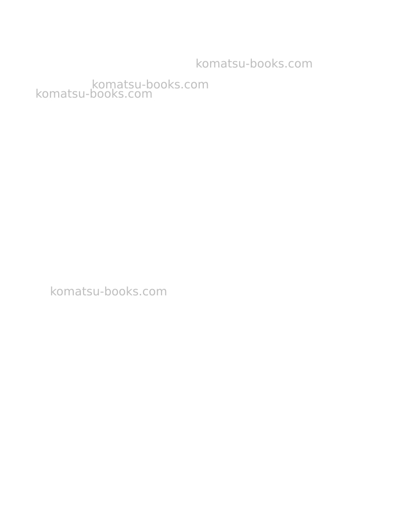 Komatsu pc4000-6deu Operation manual cover Page 2 Komatsu pc4000-6deu Operation manual cover Page 2