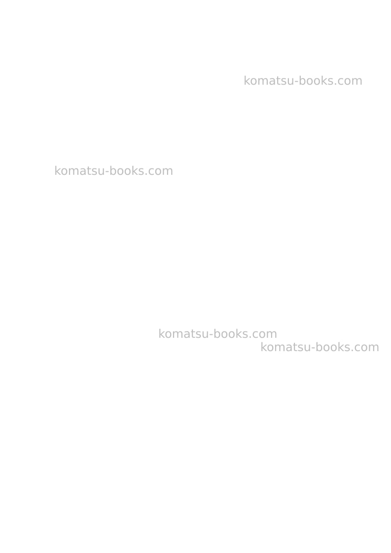 Komatsu pc5500-6deu Operation manual cover Page 2 Komatsu pc5500-6deu Operation manual cover Page 2
