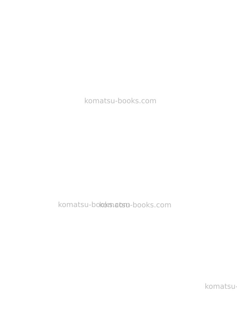 Komatsu pc5500-6deu Operation manual cover Page 2