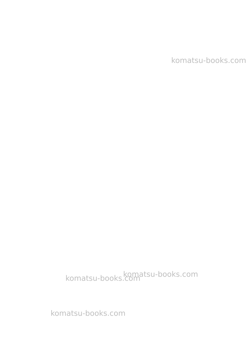 Komatsu pc5500-6deu Operation manual cover Page 2 Komatsu pc5500-6deu Operation manual cover Page 2