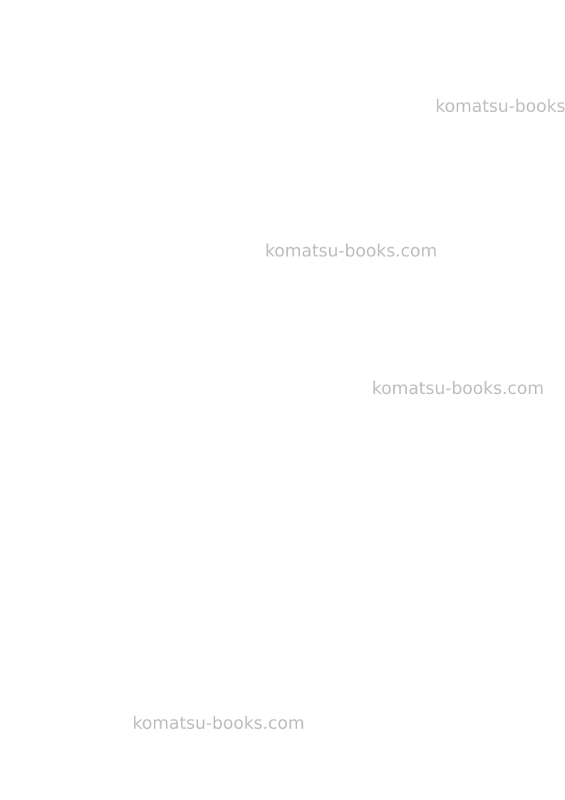 Komatsu pc5500-6deu Operation manual cover Page 2 Komatsu pc5500-6deu Operation manual cover Page 2