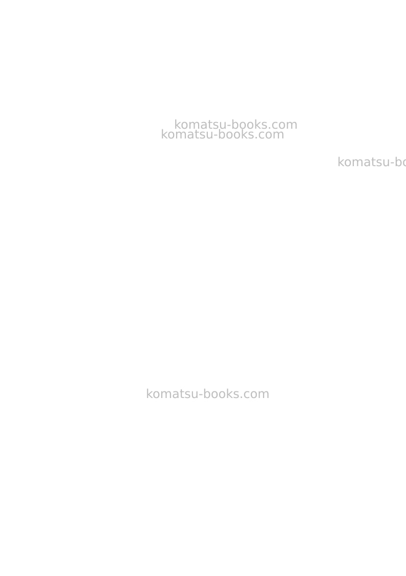 Komatsu pc5500-6deu Operation manual cover Page 2
