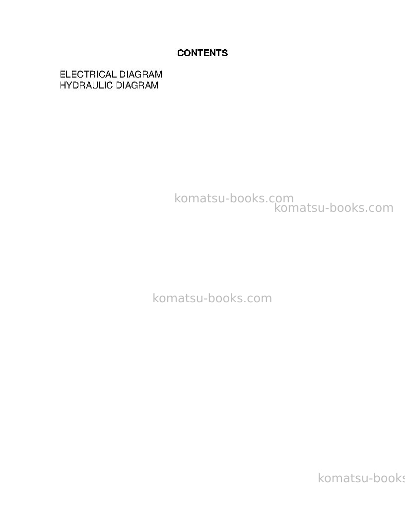 Komatsu pc5500-6deu Repair & maintenance cover Page 2 Komatsu pc5500-6deu Repair & maintenance cover Page 2