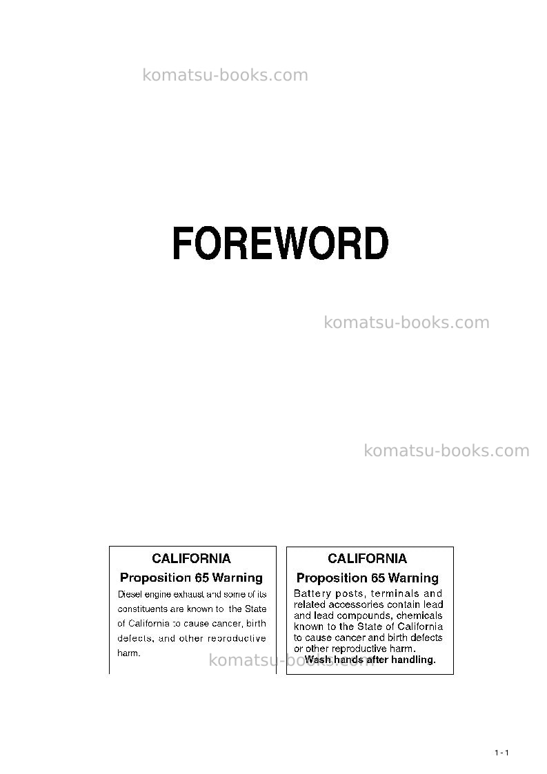 Komatsu wa800-3jpn-e0 Operation manual cover Page 2 Komatsu wa800-3jpn-e0 Operation manual cover Page 2