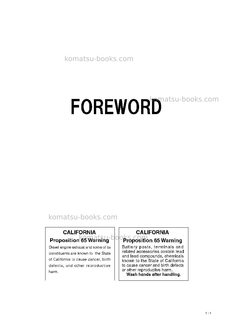 Komatsu pc2000-8jpn--30c degree Operation manual cover Page 2 Komatsu pc2000-8jpn--30c degree Operation manual cover Page 2