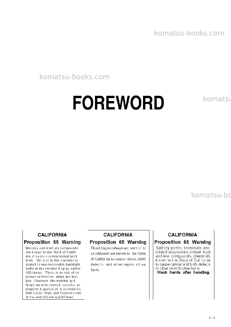 Komatsu wa800-3jpn-tier2 Operation manual cover Page 2 Komatsu wa800-3jpn-tier2 Operation manual cover Page 2